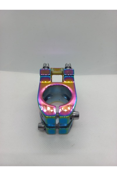 ovela Bisiklet Gidon Boğazı MTB BMX Yol Yarış Uyumlu - 31.8mm Alüminyum Güçlü Boğaz Rainbow Renkli