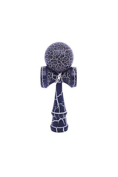 Berbis Kendama X Originala, Jucarie Interactiva din Lemn, 18 cm, Design Crack...