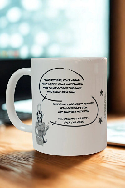 Ahinur Mutfak كوب من البورسلين مع رسالة تحفيزية - هدية كوب بتصميم النجاح والإ...