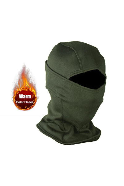 Choice Military Green Winter Fleece Warm Camouflage Balaclava Outdoor Cold-proof Ski Cycling Full Face Mask