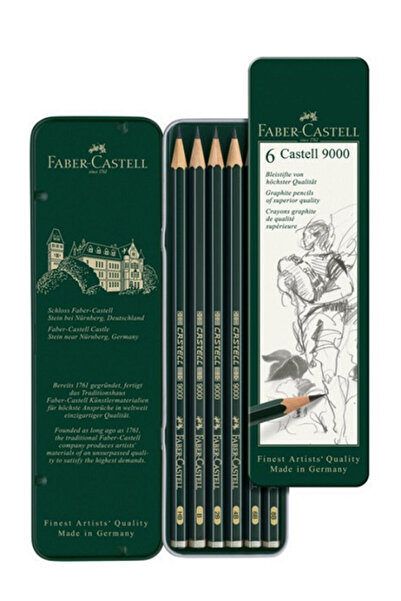 Other Cutie metalică cu 6 creioane Faber-Castell 9000 119063
