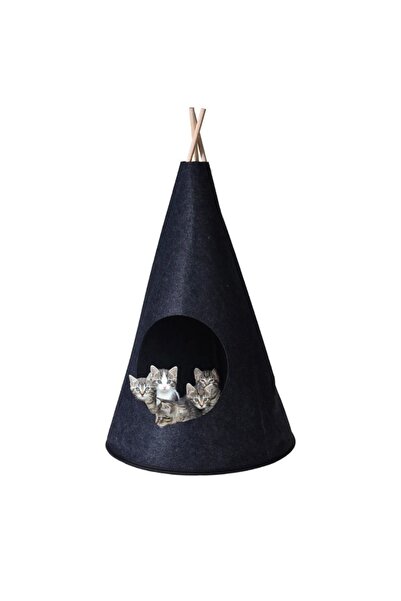 Gift Design Cort pentru pisici, Koopman, 40x70 cm, negru