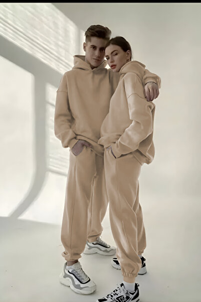 YAKAMEL طقم رياضي كبير الحجم للجنسين مكون من 3 خيوط (فردي)