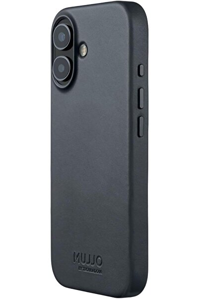 Mujjo جراب جلدي أصلي لجهاز (iPhone 17) - حماية معززة للكاميرا متوافقة مع MagSafe