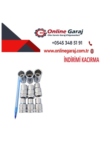 Rico 1/2 Yıldız Lokma Takımı 12 Köşe 9 Parça