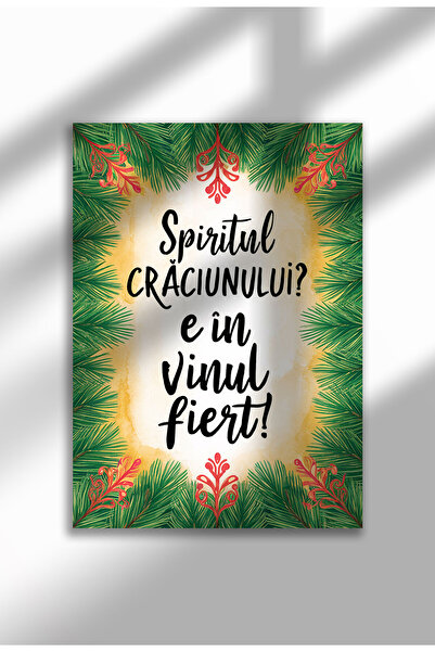 21mxm Poster Canvas de Craciun Neramat - Print Digital - Spiritul Craciunului