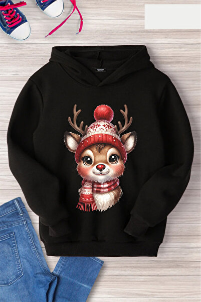 CACTUS COLLECTION cu glugă Swea tricou CRĂCIUN DEER B cu imprimeu Cadou Hanor...