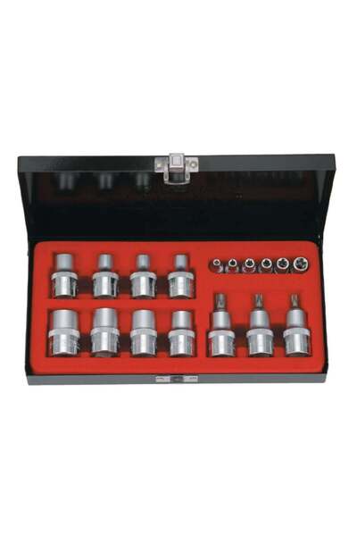 Rico طقم مفاتيح توركس 1/4 - 1/2 بوصة 18 قطعة