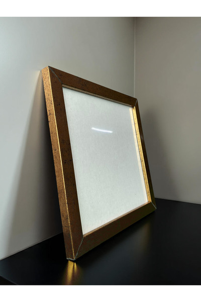 Wooden Factory Dekoratif Gold Çerçeve Seti – 20x20 Cm Kare Duvar Dekoru Ve Fotoğraf Çerçevesi