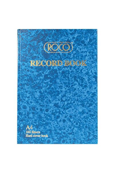 Roco دفتر سجلات مقاس A4 200 صفحة (100 ورقة)