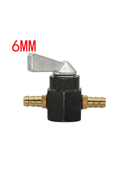Choice7 Black 6mm Universal inline 6mm 8mm Fuel Valve Switch In-Line Petrol /...