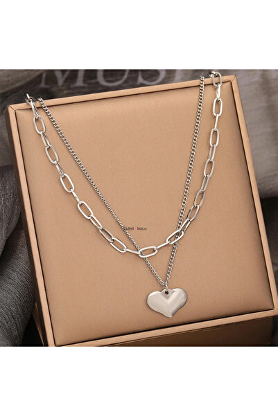 KEVSA Jewelry Colier din oțel inoxidabil „Ecou al iubirii” - LPD1213