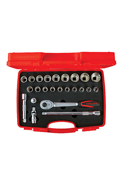 İzeltaş Izeltas 1/2 Twelve Corner Socket Wrench Set 24 Pieces