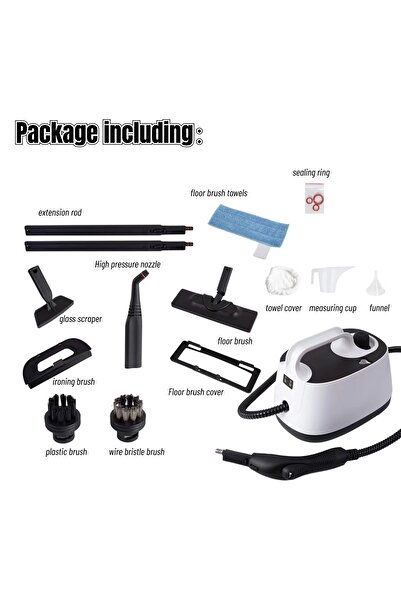 GearZone 2000W Portable Multipurpose Steam Cleaner Heavy Duty for Carpet and Upholstery