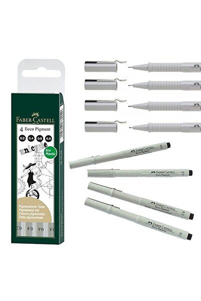 Other Cutie cu 4 markeri pigmentați FABER-CASTELL (0,2 : 0,4 : 0,6 : 0,8 mm) ...
