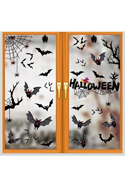 Otto Common مجموعة من 39 قطعة من ملصقات النوافذ الثابتة لعيد الهالوين - مصنوع...