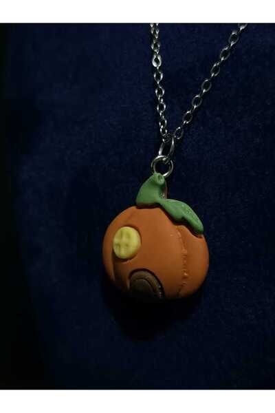 sarıyer silver قلادة من الفولاذ على شكل يقطينة من هوم كونسبت، إكسسوار مجوهرات...