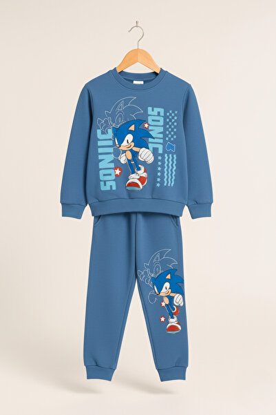 zubi baby & kids wear طقم بدلة رياضية للأطفال باللون الأزرق من كاراكتر مطبوع ...