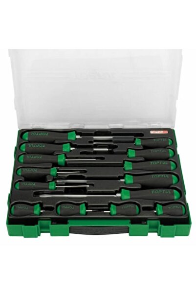 TOPTUL Screwdriver Set 14 pcs (Flat + Phillips)