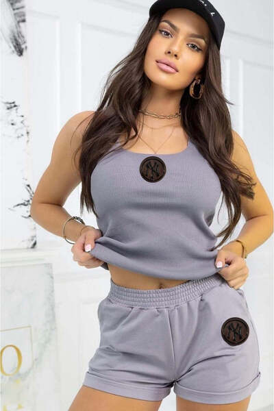 WildFashion Compleu casual-sport 2 piese din maieu si pantaloni scurti A752-182