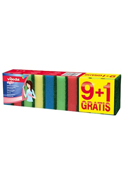 Vileda Rainbow Dish Sponge, 9+1 Free