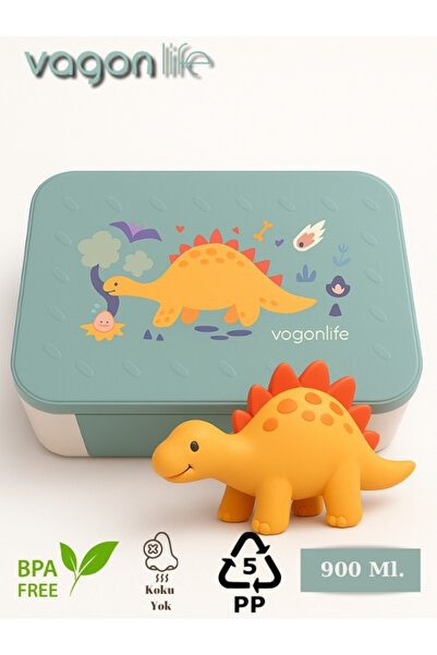 Vagonlife Çocuklar İçin Gıda Saklama Kabı - Kilitli, BPA’sız, 900 ML Lunch Box