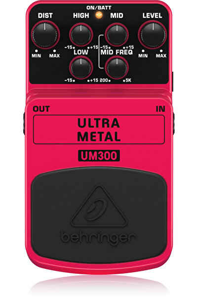 Behringer UM300 Distortion Guitar Pedal - Ultra Metal Sound Effects
