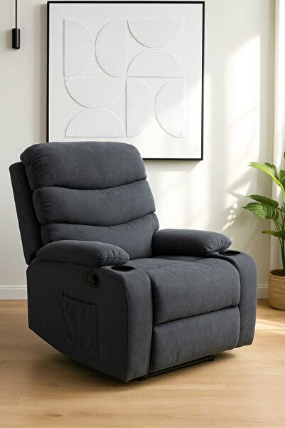 NZONE STORE Grey Rocking and Swivel Recliner Chair - Comfortable and Luxurious Design