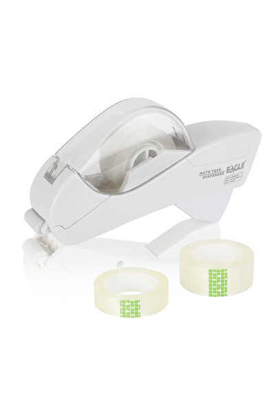Choice5 WHITE Eagle Automatic Tape Dispenser，With Two Rolls Of Tape，No Batter...