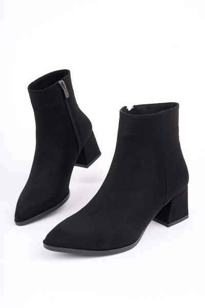 Madam Tarz Cizme cu fermoar cu toc gros Javier