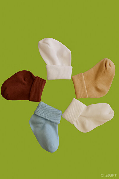 baby socks 5 Pairs Boxed Colorful Baby Boy Socks 0-6 Months