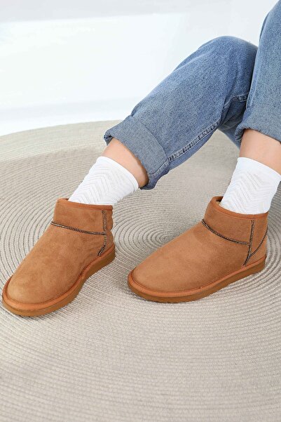 Modamızbu İçi Peluş Yarım Süet Bot