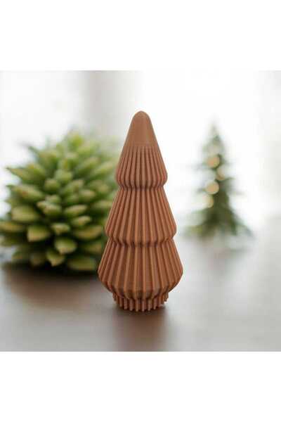 Teber Kalıp 3D Baskı Minimal Yılbaşı Çam Ağacı Dekoru