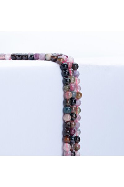 Zeynep Büyükbay Tourmaline Natural Stone Strand (6mm Sphere Cut)