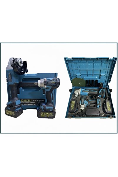 haktaş Şarjlı Spral+Somun Sökme 2li Set Lityum Batarya Kömürsuz Motor