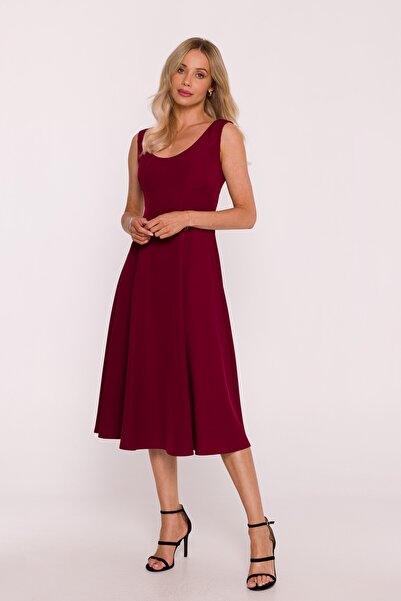 Stylove s424 Sleeveless flared midi dress