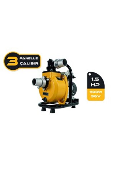 MEXXSUN - İnges 3 Panelle Çalışan SOLAR DC YÜZEY POMPA 1.5 HP 1100 Watt 96 Volt