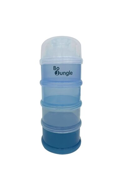 Bo Jungle recipiente albastre pentru lapte praf cu 4 compartimente