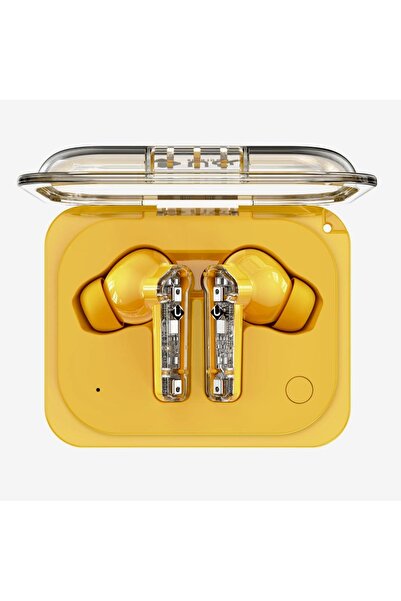 u & i سماعات أذن لاسلكية حقيقية (سلسلة كلاسيك) - أصفر نابض بالحياة، ميكروفون رباعي ENC، وقت تشغيل يصل إلى 50 ساعة