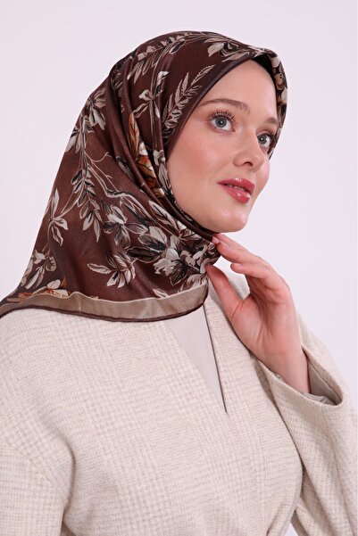 Levidor Φθινοπωρινό τραγανό μοτίβο λουλουδιών με λαμπερό κρυστάλλινο κασκόλ