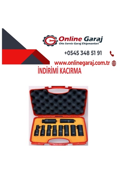 Rico 10 Parça 1/2 Siyah Havalı Derin Uzun Seti Takımı