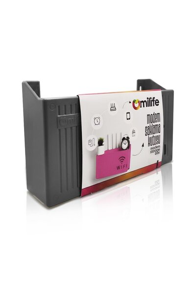 omilife Duvara Asılabilir Modem Wifi Saklama Kutusu – Pleksi Minimalist Tasarım 25x15x6 cm