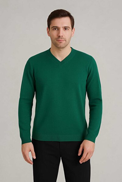 ANATOLIATEKSTILE 👱🏻‍♂️👕🧶Men's V-Neck Sweater – Elegant Model in Thin Knit...
