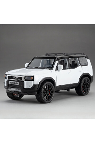 Choice White 1:32 Prado SUV Car Model Toys Alloy Die-casting Pull Back 6 Door...