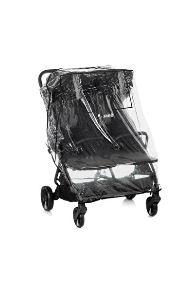 Jane Twinside Foldable Twin Stroller, Jane, From Birth to 22 Kg, Rain Covers, Coal