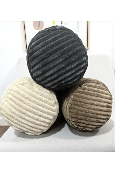 HHKARTS Velvet Textured Cylinder Pillow |   Decorative Bolster Pillow |   Soft and Stylish Design