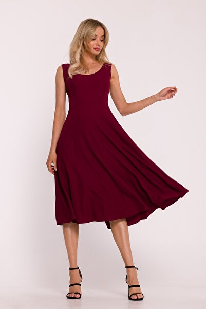 Stylove s424 Sleeveless flared midi dress