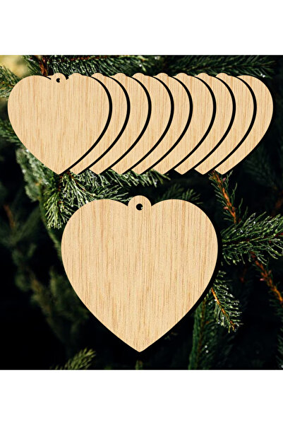 Bloom Atelier Set 10 buc Blank Glob Lemn Model Inima