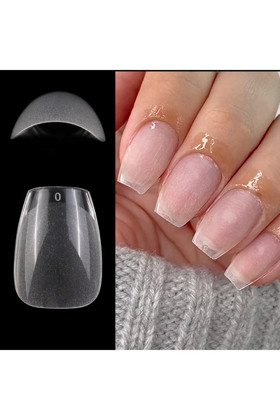 Choice XXS Coffin 120 قطعة 120 قطعة XXS أطراف أظافر جل ناعمة منحوتة قصيرة جدً...
