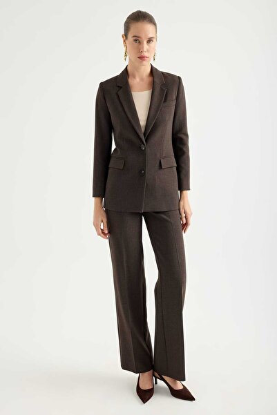 Masha Kate Straight Cut Fabric Trousers